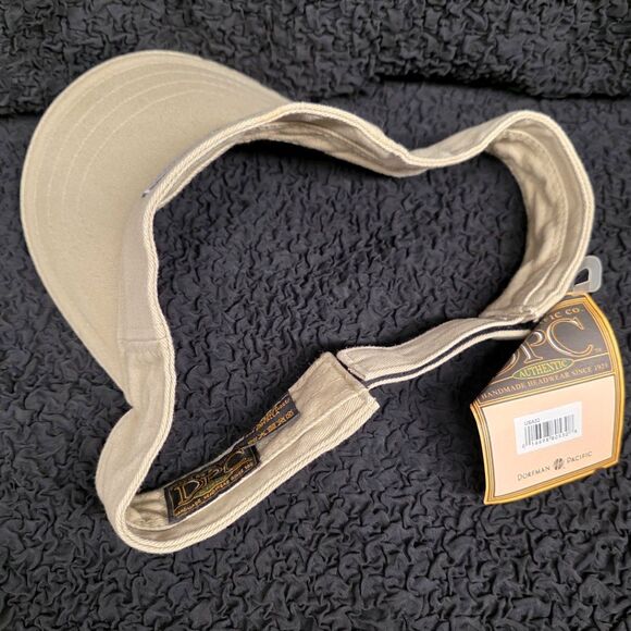 DPC Dorfman Pacific Khaki USA Adjustable Visor New with Tags - Picture 3 of 5